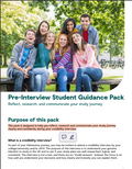 Pre-Interview Student Guidance Pack